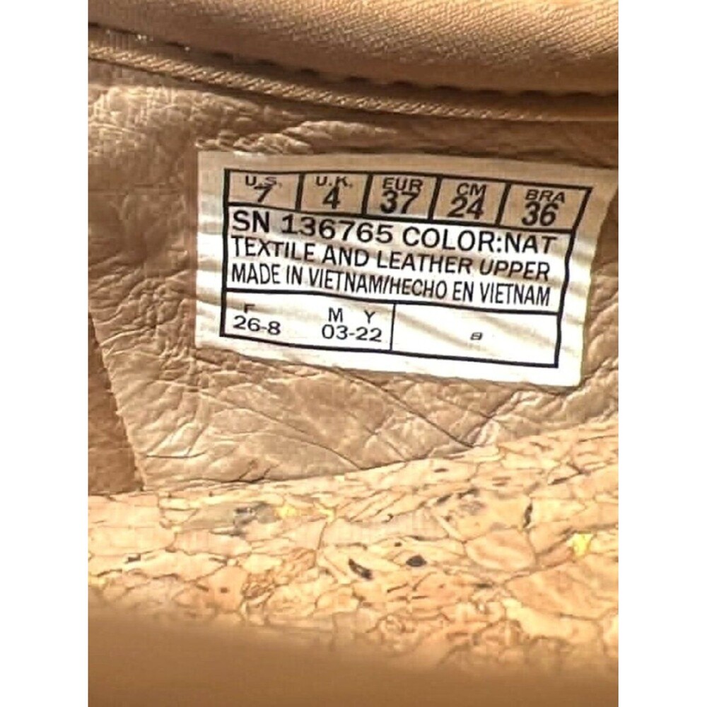 Skechers 136765 Natural Woven Leather Boat Shoes – Women’s 7 - Picture 6 of 9